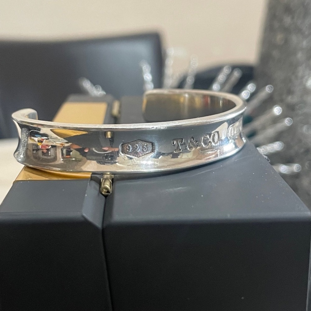 Tiffany and Co open cuff bracelet silver